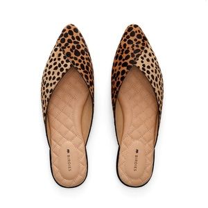 Birdies The Swan Mini Cheetah Slide Flat size 10